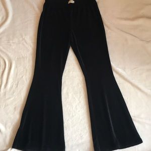 Black flare pants